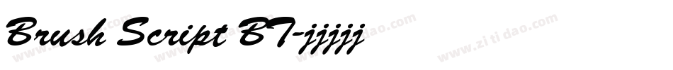 Brush Script BT字体转换